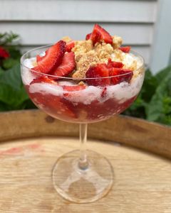 Strawberry and Coconut Gin Cocktail